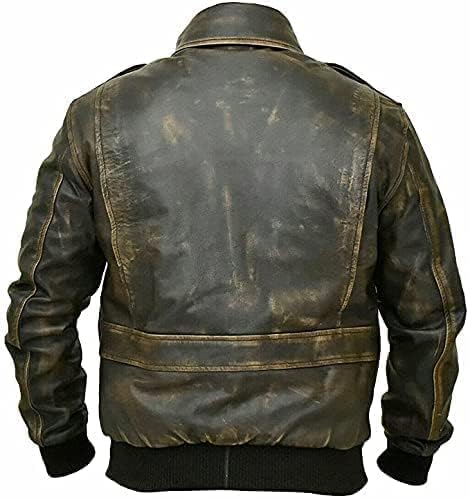 A2 Aviator Jacket Aviator Tiger WWII Aviator Bomber Jacket Men's