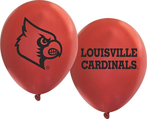 Louisville Cardinals Balloons 10 Pack 11" Official Licensed Logos, Helium Quality Latex Balloons, Perfect for College Football Team Celebration, Decorated Front and Back by Westrick