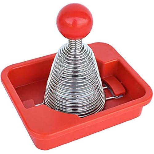 Schiaccianoci a molla in metallo, in acciaio inox, con molla a spirale, strumento aperto, rosso