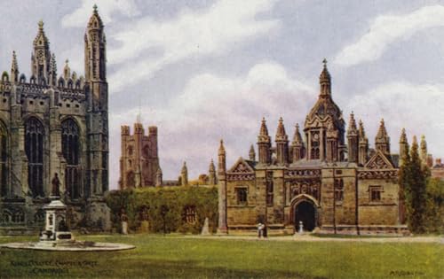 Toile murale Chapelle du King's College Alfred Robert Quinton poster deco salon 60x90cm