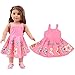 ZOYLINK Robe De Poupée Élégante Mignonne: Vêtements De Poupée Décontractée Vêtements De Poupée De Poupée De Poupée pour 18 Pouces De Poupée Prétendent Jouet Décoratif