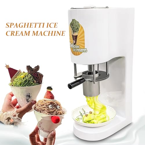 twostronking Eiscreme-Nudelmaschine Aus Edelstahl, 80-W-Eiscreme-Presse, Mit 4 Verschiedenen Nudelformen, 28–30 L/H, Geeignet Für Eisdielen Und Dessertläden – Bild 3