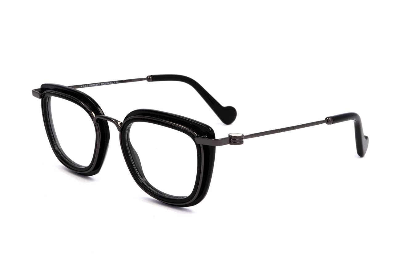 メガネ Moncler Glasses Frame ML5008 001 Horn Retro Unisex 41OGv9FLWPL.jpg