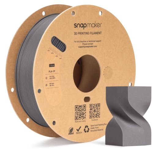 Image of Snapmaker PLA-CF Carbon Fiber PLA 3D Printer Filament 1.75mm, 1kg (2.2lbs)