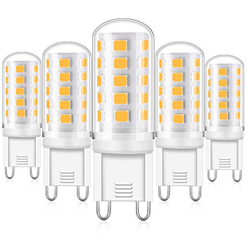 Eco.Luma G9 LED Dimmbar Warmweiß, 4W Led Lampe Ersatz 25W 28W 33W 40W Halogenlampe, G9 Sockel Led leuchtmittel 2700K 420LM Kein Flackern, AC 220-240V, 5er Pack