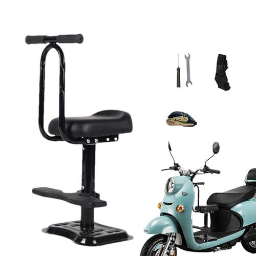 子供用自転車シート - 取り外し可能なフロントサドル、安全ハーネススツール、クッション性のある快適なクッション、弾性サスペンションベース |耐久性のあるポータブルサポート構造により、グリップの安全性、安定性、バランスの快適さが提供されます。