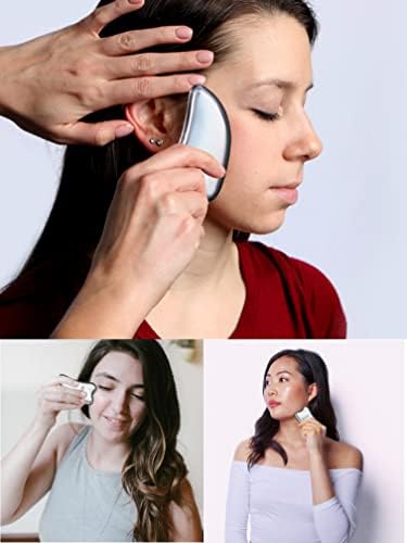 ZOXOZ Stainless Steel Gua Sha Massage Tool, Massage Blade Tool for Soft Tissue Mobilization and Reduce Muscle Pain (Heart Shape)