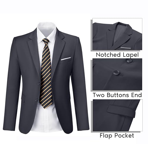 Men's Suit Blazer Casual Coats Lightweight Party Jackets Groomsmen Sports Coat Two Button Tuxedo Suits3
