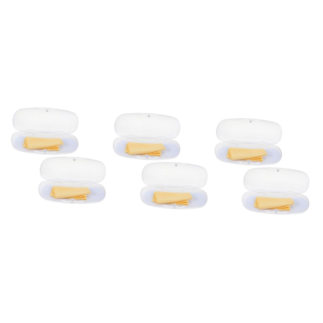 BESPORTBLE Custodia Per Gli Occhiali Bicchierini Catena Di Occhiali Pieghevole Occhiali Da Sole Doppia Custodia Per Occhiali Vetrina Per Occhiali Titolari Vedere Transparent