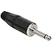 Rean NYS225B 1/4 Mono Plug Black For Speaker Cable
