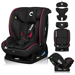 LIONELO AART I-SIZE Seggiolino Auto per Bambini 40-150 cm, Montaggio con Cinture di Sicurezza, Poggiatesta e Schienale Regolabili, Inserto Riduttore e Linguinale, Norma R129 i-Size