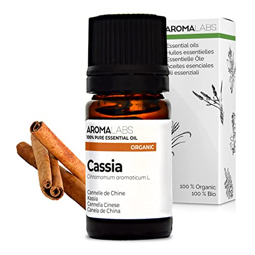 Canela de China BIO (Cinnamomum cassia) - 5 mL - Aceite Esencial Quimiotipado y Certificado AB - Digestión & Glucemia - Aroma Labs