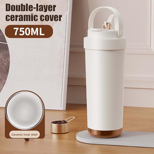 Vaso de agua con popote de 750 ml, taza de viaje para coche 4