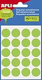 Apli 810011 Etiketten, 19 mm, 5 Blätter, grün