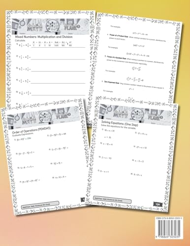 MathFlare - Math Workbook 6th Grade: Math Workbook Grade 6: Integers, Fractions, Foundations of Arithmetic, Pre-Algebra, Ratio and Proportion, Percentage, Geometry and Statistics (Mathflare Workbooks) - Image 2