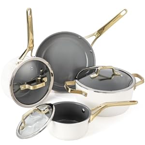 MOSIECH 7 Pc Nonstick Ceramic Cookware Set Prime Big Deal Days Pots Pans