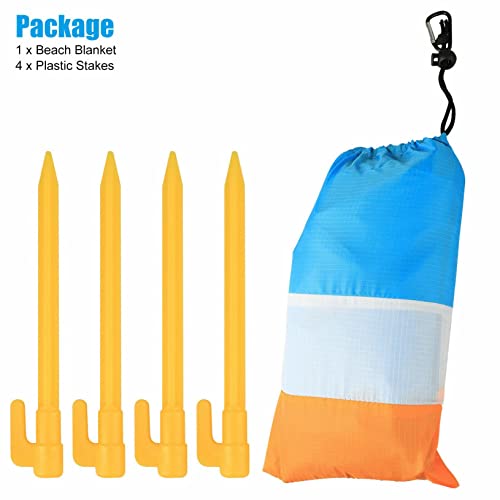 Fahxnvb Beach Blanket Waterproofs And Sandproof, 59X57 Inch Large Oversized Sand Mat Picnic Mats For Outdoor Vacation Travel Camping Hiking, Compact Sand Free Foldable Picnic Beach Towel #TOP2