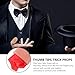 STOBOK 2PCS Magic Trick Fingers Fake Fingers Soft Thumb Tips Stage Show Prop Prank Toy with Red Silk Training Cloth