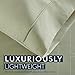 HC COLLECTION Bed Sheets Set Queen with 2 Pillowcases, Hotel Luxury Platinum 1800 Series Brushed Microfiber Deep Pocket Fitted Sheet, Fade Resistant Ultra Soft 4 Pcs Bedding for Hot Sleepers, Sage