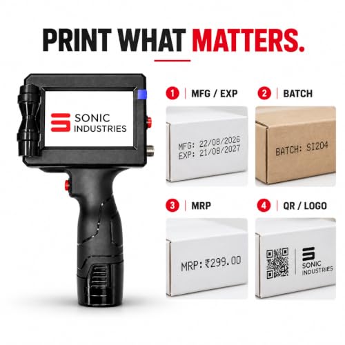 SONIC INDUSTRIES Handheld Thermal Inkjet Printer - Image 4
