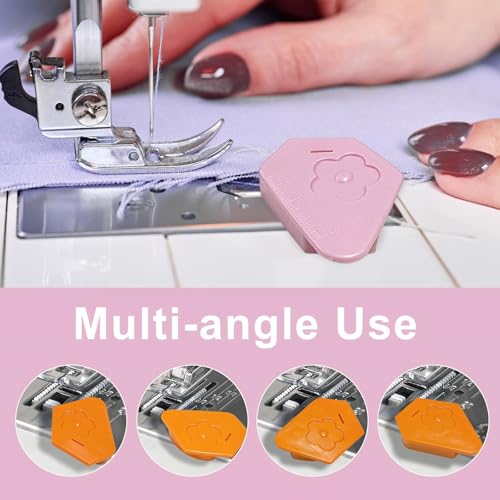Image of Xfopz Magnetic Seam Guide for Sewing Machine, Multifunctional Polygonal Hemmer Guide with Scale, Universal Sewing Accessories & Supplies for Magnet Making Machine
