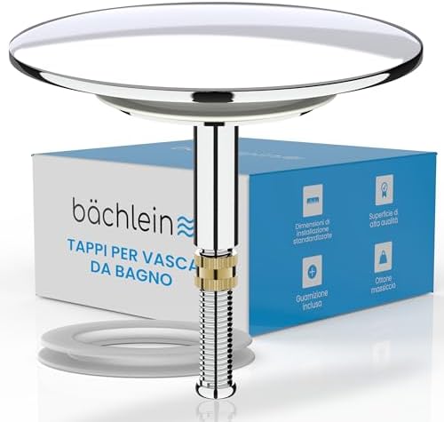 Tappo di ricambio per vasca da bagno, 43 mm, tappo di scarico per vasca da bagno, collettore per lavello da cucina, filtro per acqua scolapiatti