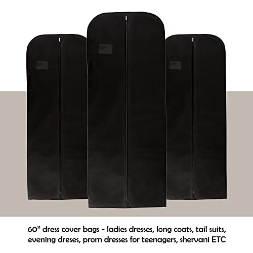 Wedcova Dress Bag, Black, 24" x 60" inches - Image 3