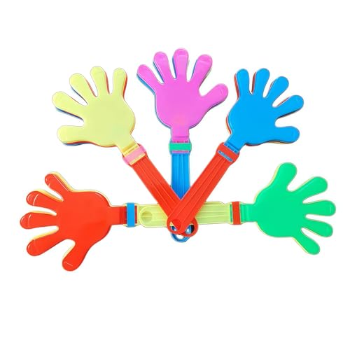 CoyHetsu 15 Pcs Plastic Hand Clappers, 11" Noise Makers Party Favors for Sporting Events, 2026 Football Event Decorations, Flag Football Accessories, Carnival Cheer Favors (Mixed Colors)