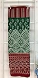2-Yard Mai Piman N3 Cotton Thai Traditional Textiles Pattern Hand Woven Fabric Supply for Thai Clothing Style, 100% Authentic Artisan Craftsmanship (3-Green)