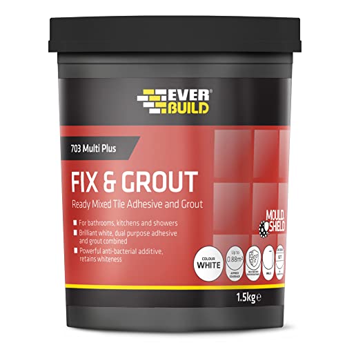 Everbuild 703 Fix And Grout Tile Adhesive, 1.5kg