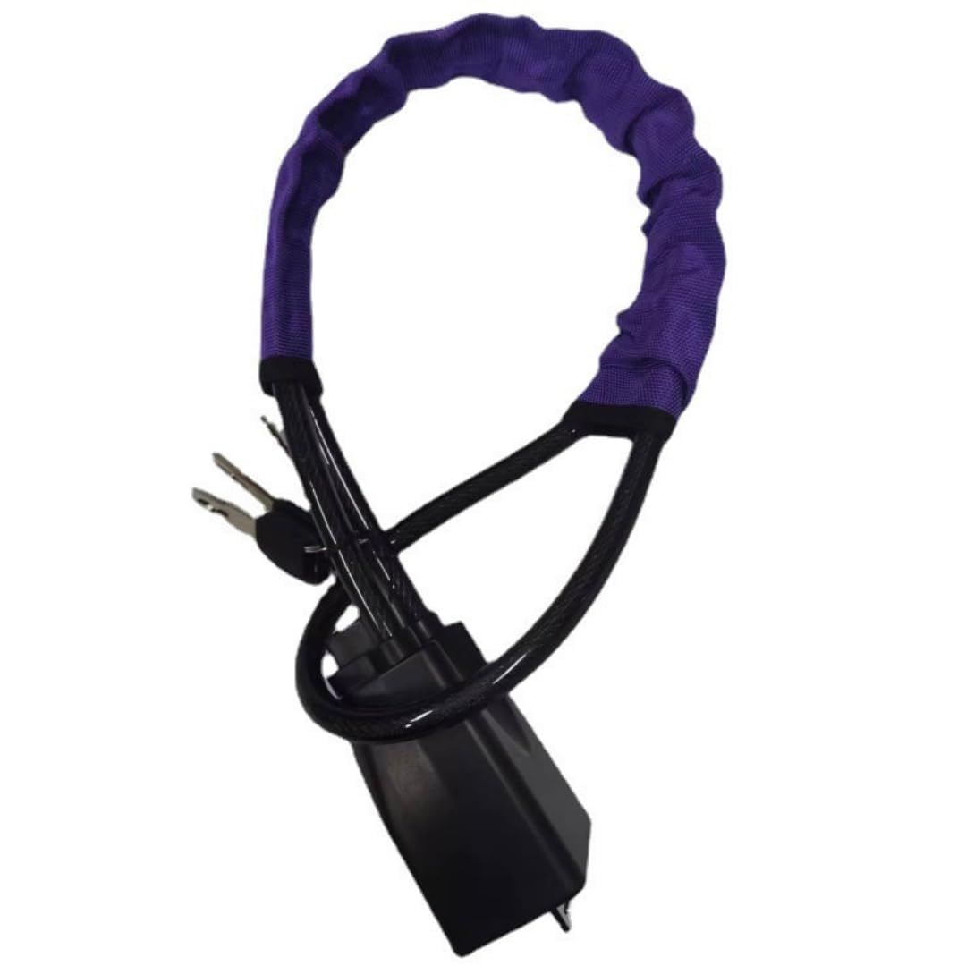 Bloqueo antirrobo del Volante para CRV Inspire Life HRV,Cerradura para Volante de Coche con Enchufe para cinturón de Seguridad,Cuerda de Acero,E-Purple