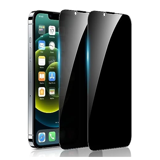 BENKS 2 Pièces Verre Trempé Anti Espion pour iPhone 13 Pro Max 6,7", 3D Couverture Complète Privacy Film Protection écran avec Kit Installation Offert, Film Protecteur Vitre, Noir