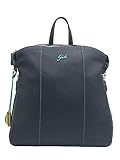  GABS Zaino realizzato in pelle con cuciture e logo nel classico colore azzurro, chiusura zip. Dispone di tre tasche interne di cui una con chiusura zip, spallacci regolabili, zip per avere ..