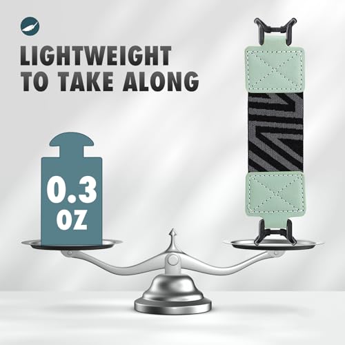 MoKo Correa de Mano de Seguridad para 6-8" Kindle eReaders Fire Tableta - Kindle/Kobo/Voyaga/Lenovo/Sony Kindle E-Book Tablet, Soporte de Agarre de Dedo Elástico Multifuncional Tableta, Menta Verde - imagen 4