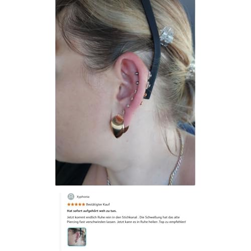 Foto von 6 Stück Anti WILDFLEISCH Piercing Discs | Erste Hilfe bei Wildfleisch Keloid & entzündeten Piercings | Piercing Notfall Set (6 Stück Anti Wildfleisch Discs)