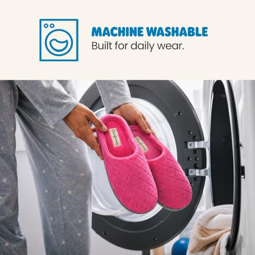 Image of Leslie Terry Clog House Shoes with Memory Foam, Indoor Slippers with Wide Widths