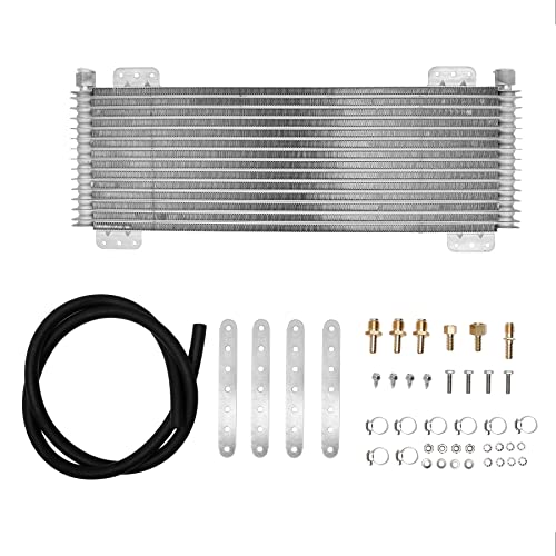 Catálogo de Radiadores de aceite que puedes comprar esta semana. 48 Kit de enfriador de aceite de transmisión de baja presión Max 40K GVW reemplaza # LPD47391, 47391, plata