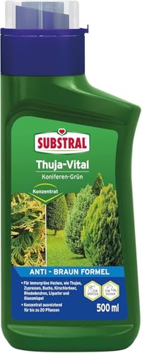 Substral Thuja-Vital, 500 ml - Spezial-Dünger zum Spritzen und Gießen für Thujen, Zypressen, Buchs, Kirschlorbeer, o.ä.