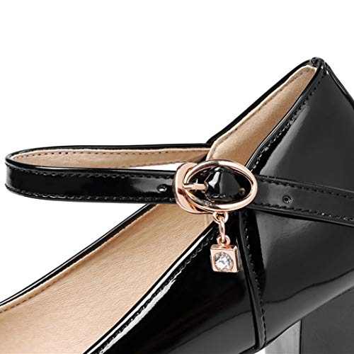 LOVOUO Mary Jane in Vernice Decolte Donna con