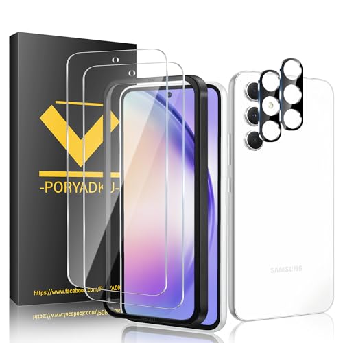 JZG 2 Stück für Samsung Galaxy A54 5G Panzer Schutz Glas, 2 Stück Kamera folie, 9H Härte, Anti- Kratzer, Anti-Blasenfrei...