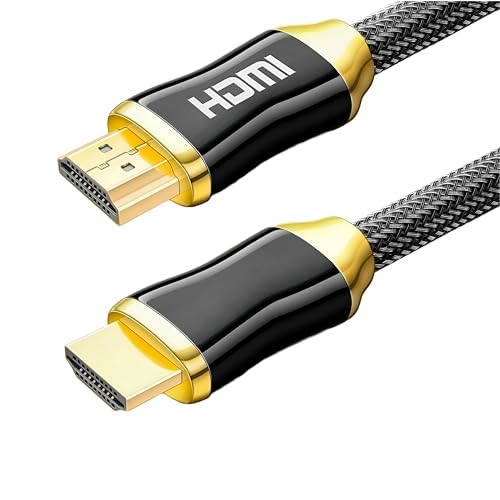 EZONEDEAL 4K HDMI Cable (UHD HDMI 2.0) - Gold Plated Braided HDMI Cord - Ultra High Speed 18Gbps - Ethernet & Audio Return - Video 4K 2160p HD 1080p 3D - Compatible with Xbox PS4 PC Tv (1M)