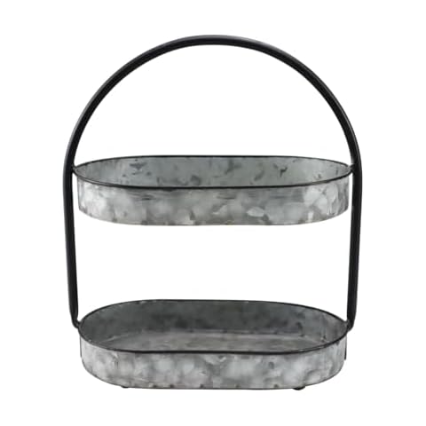 PHILPETY Vintage 2 Tier Serving Tray Cover