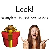 Annoyings Nested Screw Gift Box | Funny GiftBox Prank Gift Boxes | Money Puzzle Box For Cash | Reusable Prank GiftPackaging For Birthday, Christmas & Fun Party Game - Image 2