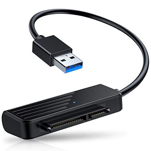 ELECTOP SATA to USB A Cable, USB 3.0 to SATA III External Hard Drive Adapter for SSD/2.5â 1.8â HDD External Converter in Data Transfer, UASP Support