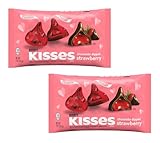 Hershey's Chocolate Dipped Strawberry Kisses - Pack of 2-9 oz Bags - Perfect for that Special Someone This Valentine's Day