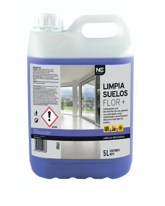 NC - Limpiasuelos Flor+ con Bioalcohol | Perfume de Magnolias | 5 Litros