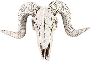 VOANZO Resin Goat Horn Skull Wall Hanger Mounted For Household Wall Decoration Bar Restaurant Hotel Wall Decoration Pendant