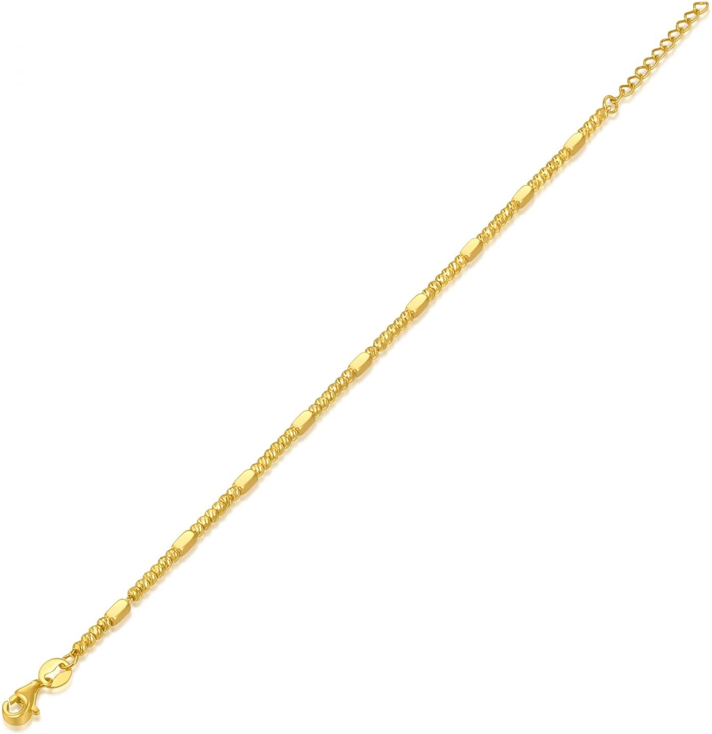 CHOW SANG SANG 999 24K Gold Chinese Gifting Collection Beads Bracelet for Women 18cm 95713B Price-by-Weight Approx. 3.36g Gold