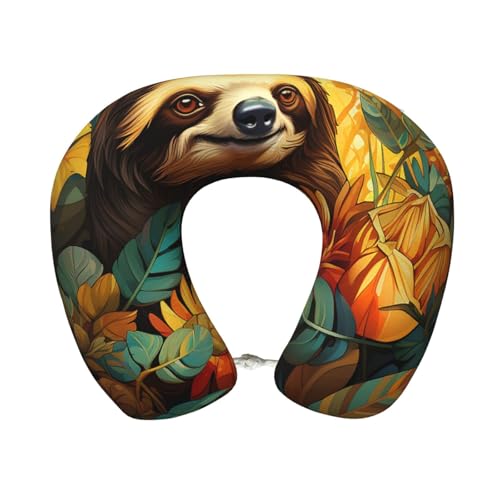 Almohada de espuma viscoelástica para cuello en U miniatura 1