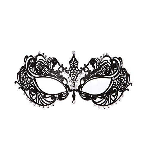 Gorgeous Women's Rhinestone Masquerade Mask - Perfect for Evening Proms, Balls, or Parties